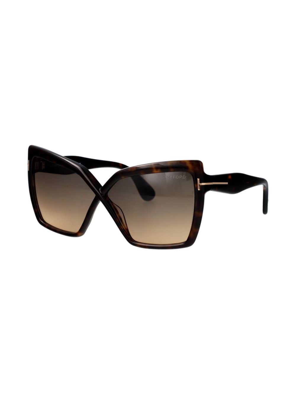 TOM FORD Eyewear Zonnebril met cat-eye montuur - Bruin