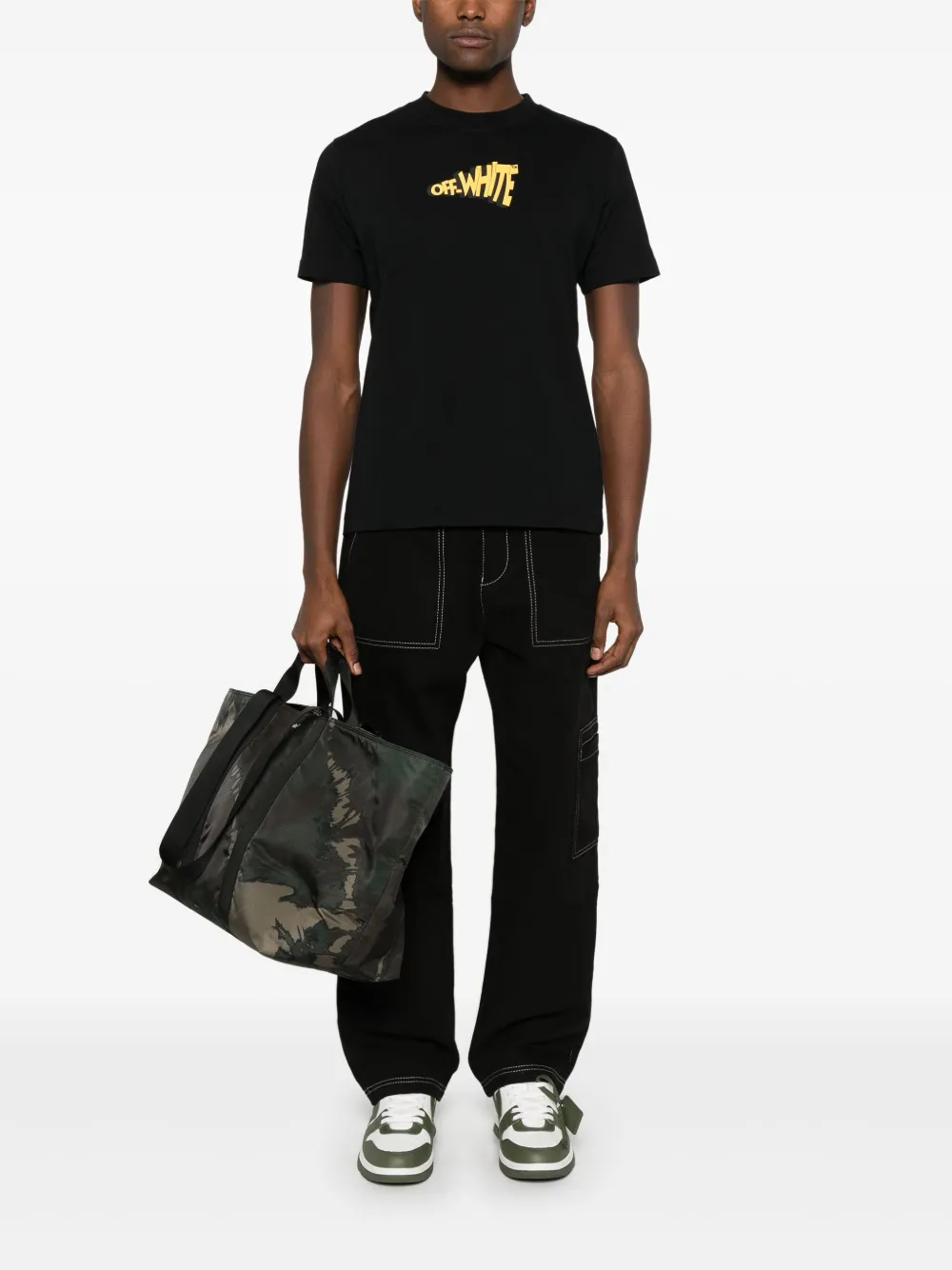 Image 2 of Off-White T-shirt met pijlprint