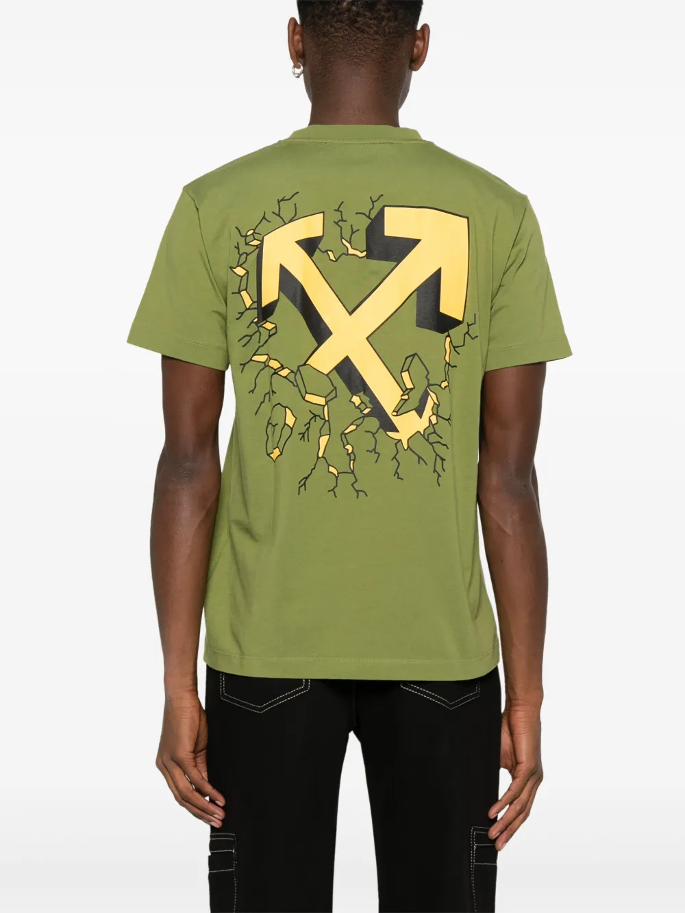 Off-white Arrows-print T-shirt In グリーン