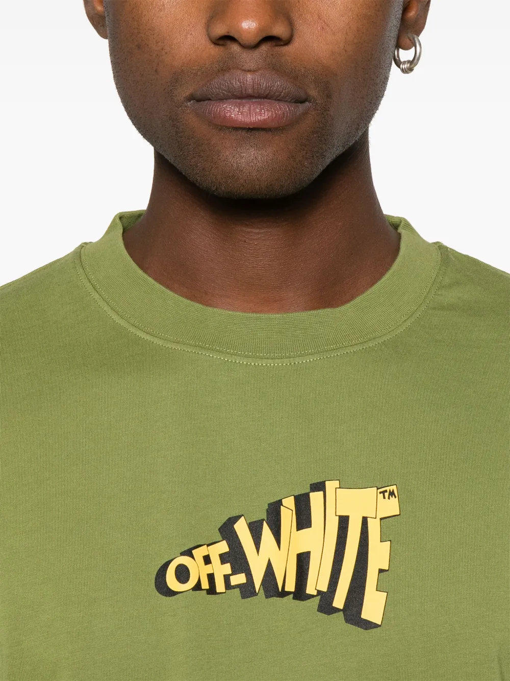 Off-white Arrows-print T-shirt In グリーン