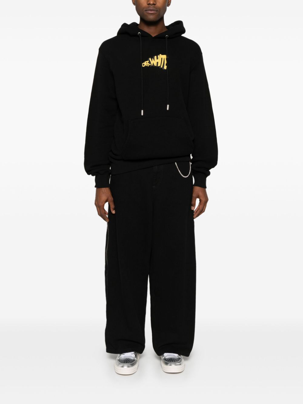 Off-White Arrows-print hoodie - Black