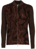 Gianfranco Ferré Pre-Owned 1990 abstract-print cardigan - Brown