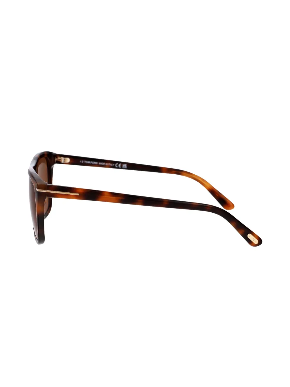TOM FORD Eyewear Zonnebril met vierkant montuur Bruin