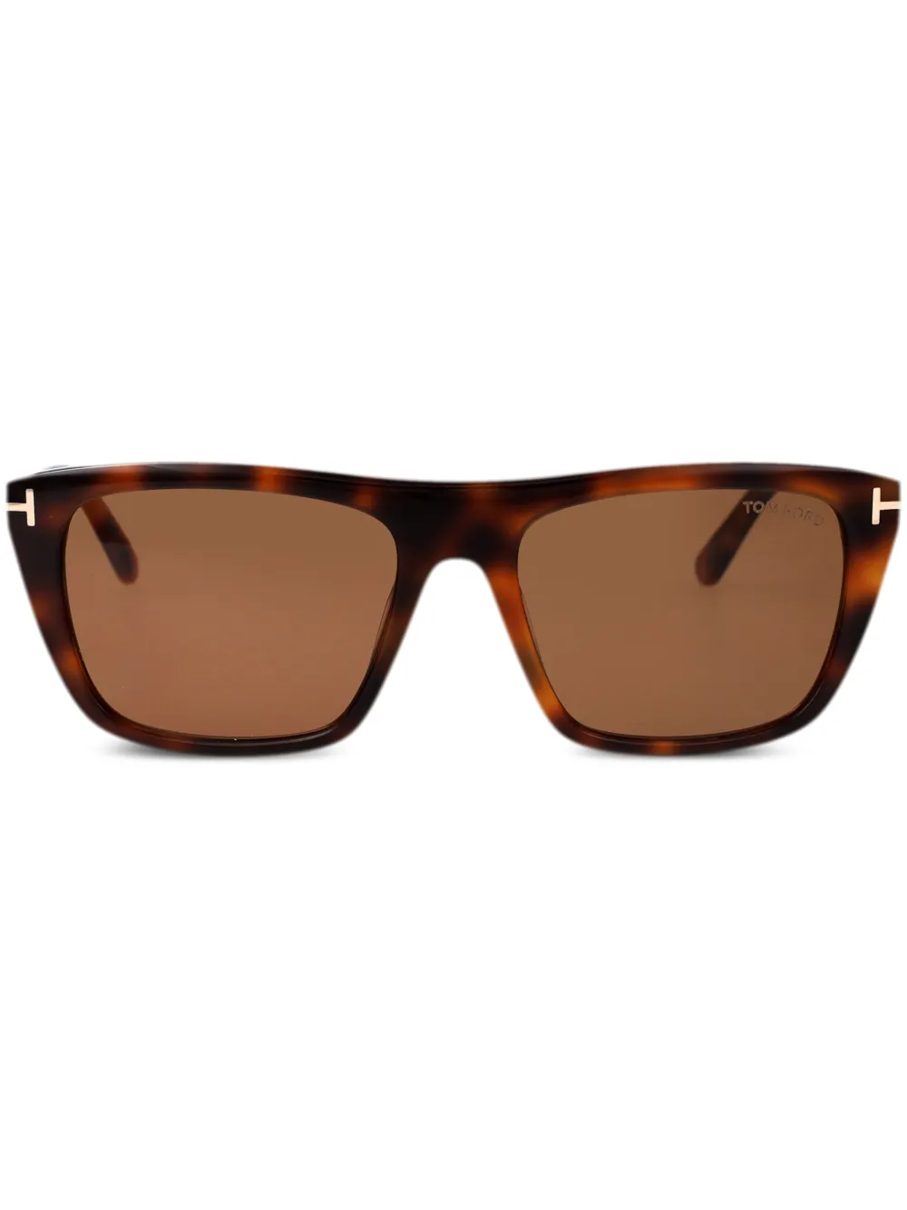 TOM FORD Eyewear Zonnebril met vierkant montuur Bruin