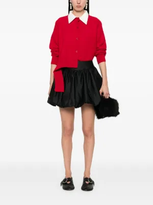 【Shimone Rocha】タフタ赤のミニスカート ☆送料関税込み☆ レッド（赤）系 Simone Rocha(シモーンロシャ) ミニスカート