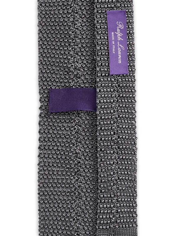美品 Ralph Lauren Purple Label 伊製 シルクニットタイ Ralph Lauren Purple Label ニット ネクタイ | グレー | FARFETCH JP