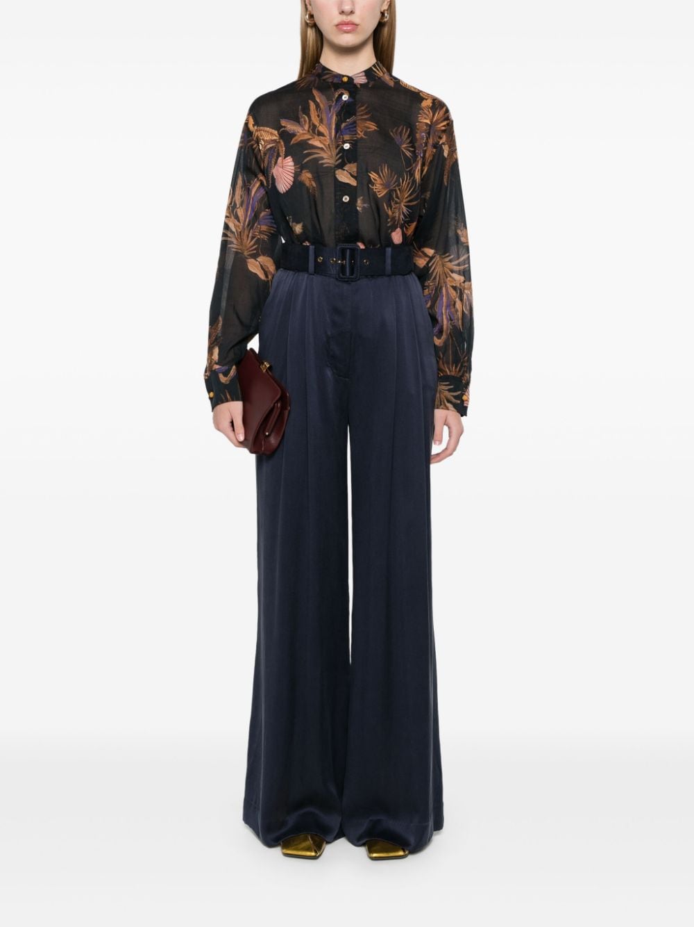 ZIMMERMANN silk palazzo pants - Blauw