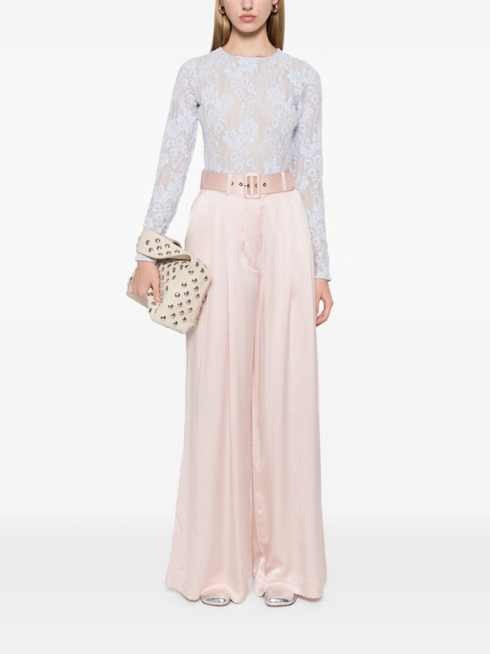 ZIMMERMANN silk palazzo pants - Beige