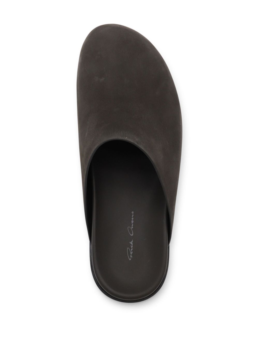 Rick Owens Slippers met ronde neus Zwart