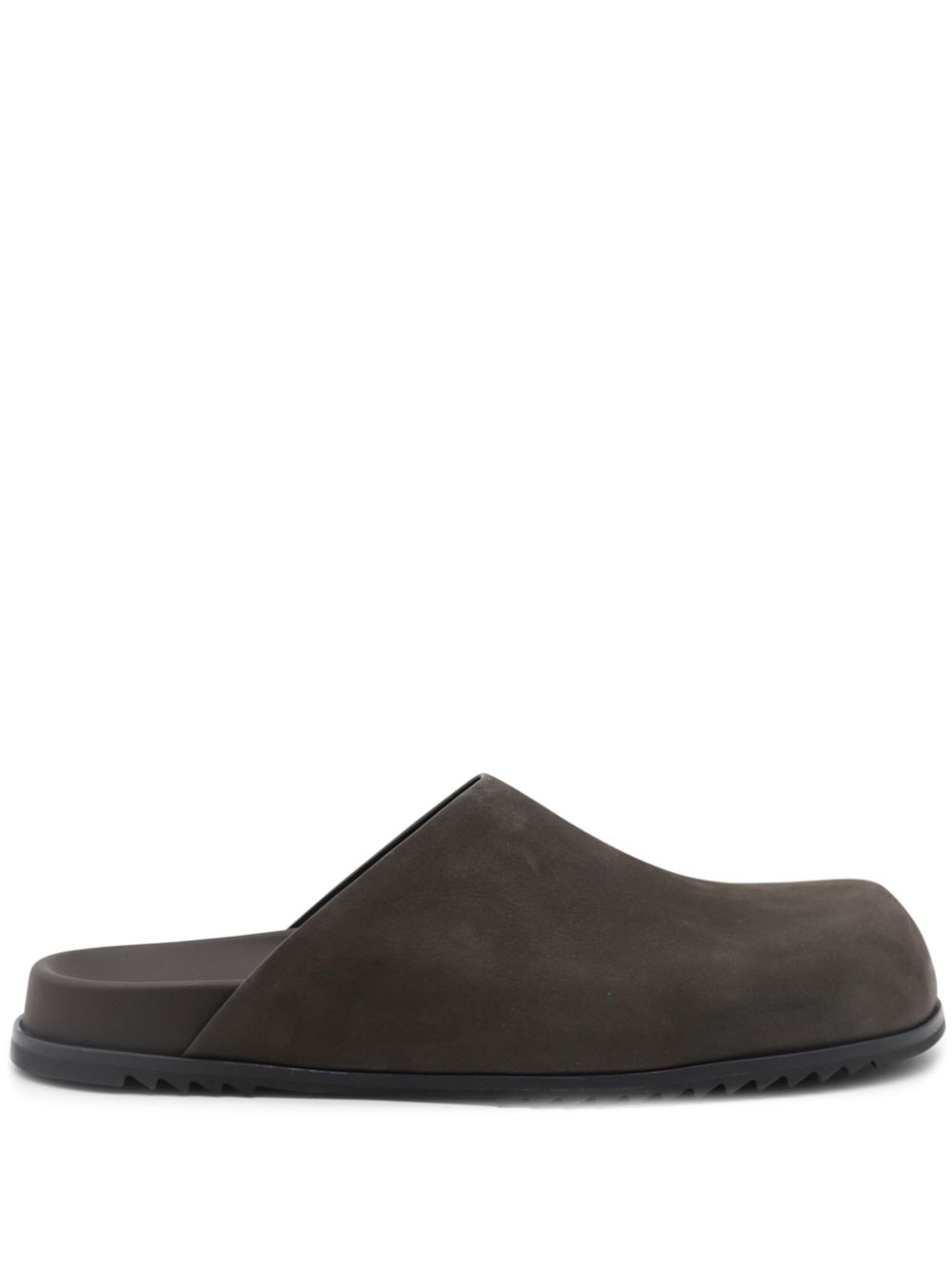 Rick Owens round toe slipper Black