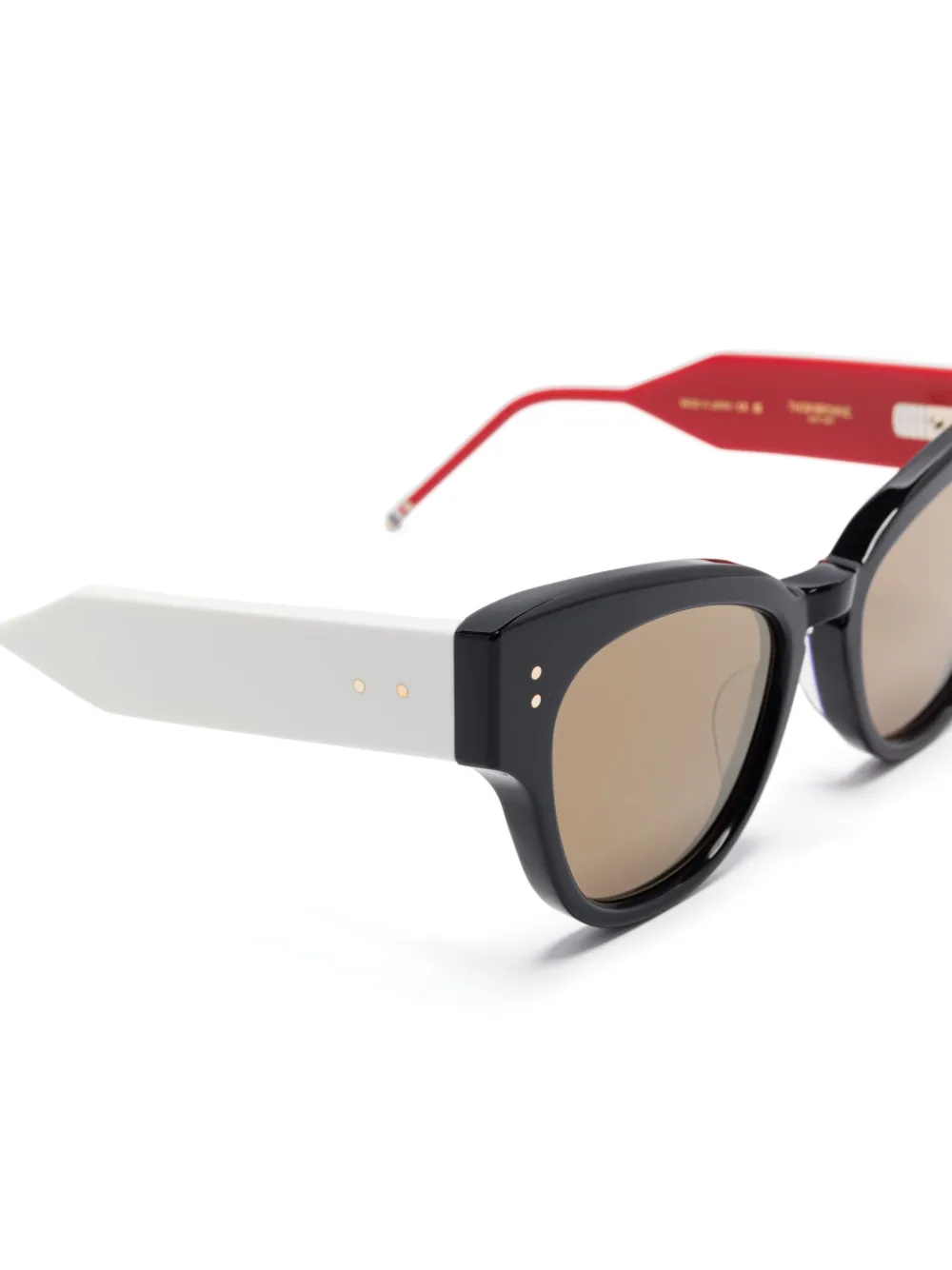 Thom Browne Eyewear Zonnebril met cat-eye montuur Zwart