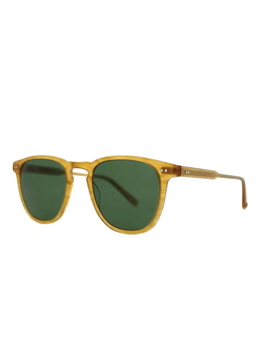 Garrett Leight Brooks zonnebril met rond montuur - Geel