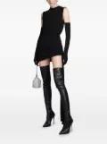 David Koma draped-detail mini dress - Black