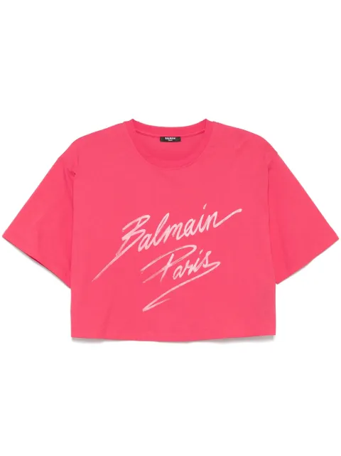 Balmain cropped T-shirt