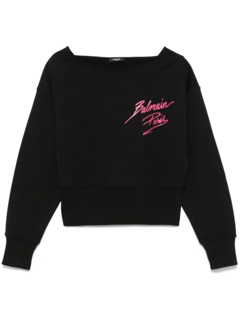 Balmain cropped sweatshirt