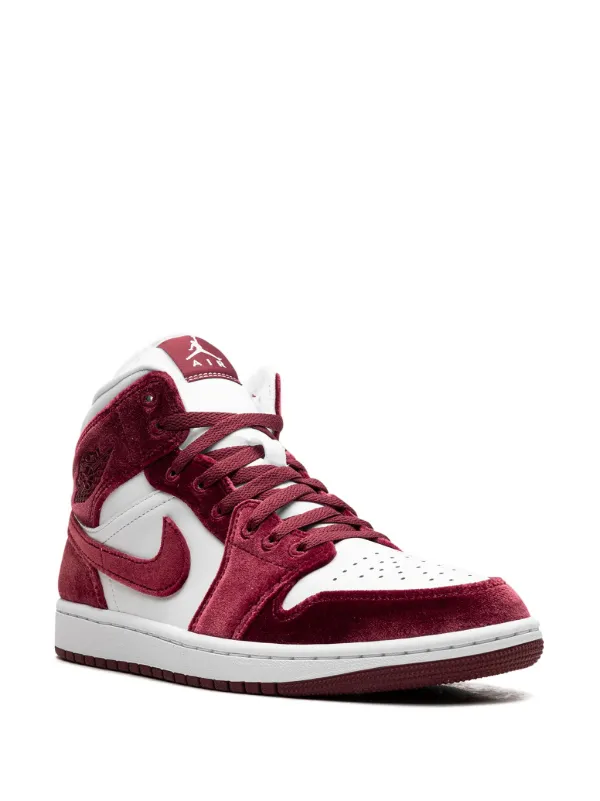 NIKE★WMNS AIR JORDAN 1 MID SE★RED VELVET Jordan Jordan 1 Mid SE 
