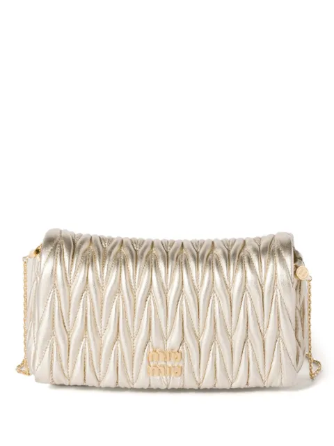 Miu Miu bolsa mini con detalle de matelassé