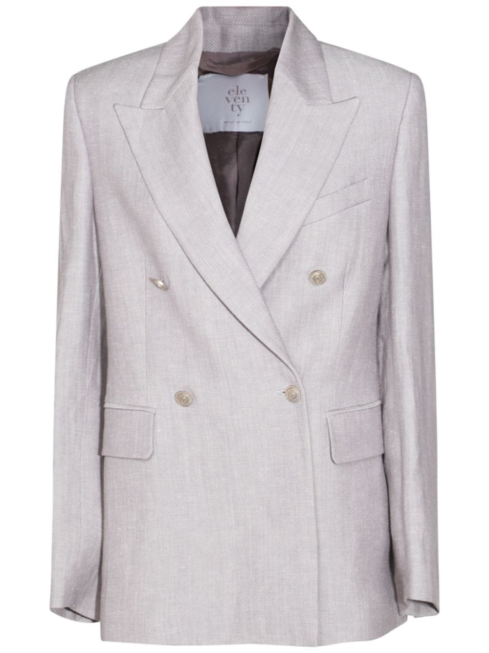 peak-lapels double-breasted blazer