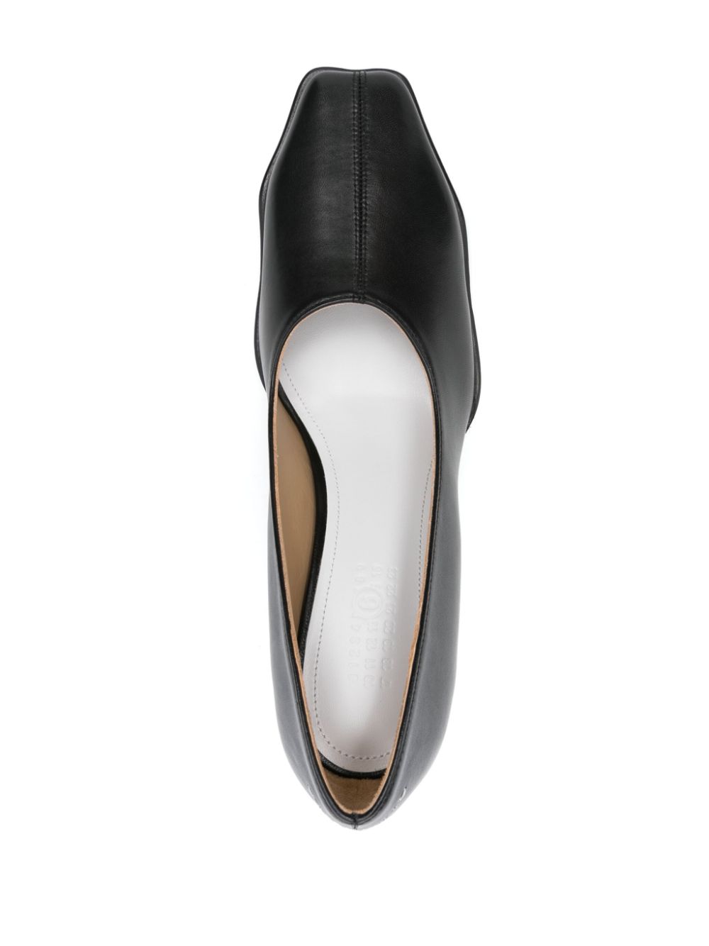 MM6 Maison Margiela 70mm leather pumps Black