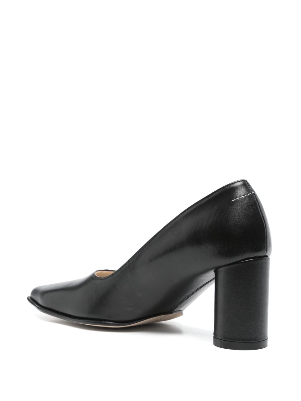 MM6 Maison Margiela 70mm leather pumps Black