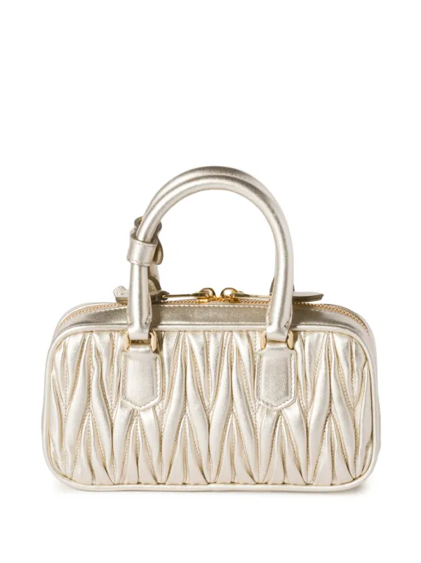 Miu Miu Arcadie バッグ ミニ | ゴールドトーン | FARFETCH JP