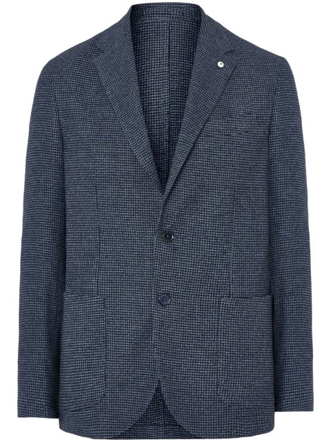 LUIGI BIANCHI MANTOVA houndstooth blazer