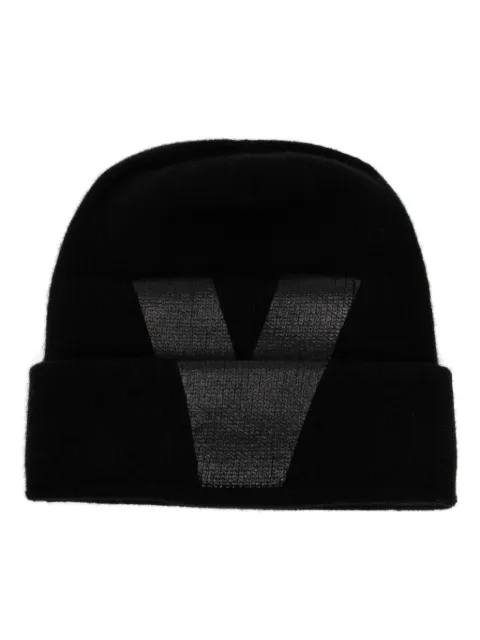 Valentino Garavani logo print beanie