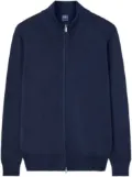 Fedeli zip-up cardigan - Blue