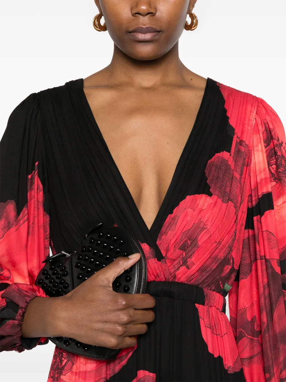 Shop Alice And Olivia Clarissa Maxi Dress In Red