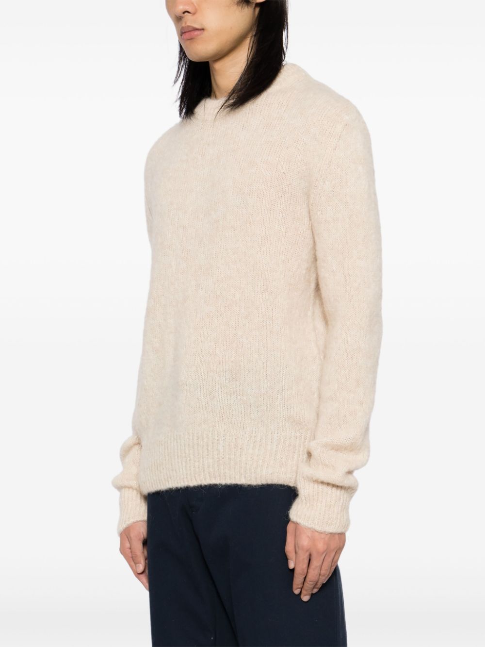 Shop Altea Crew-neck Jumper In Nude