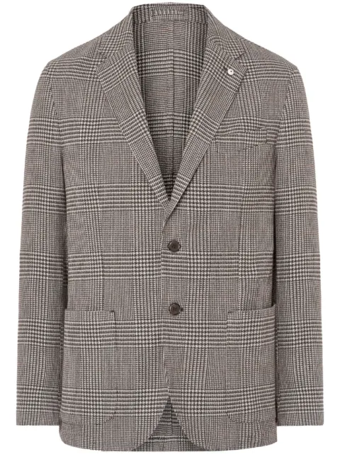 LUIGI BIANCHI MANTOVA plaid check blazer