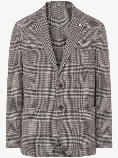 LUIGI BIANCHI MANTOVA plaid check blazer