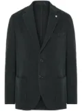 LUIGI BIANCHI MANTOVA notched blazer - Green