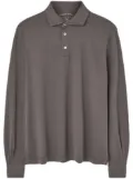 Fedeli long-sleeve polo shirt - Brown