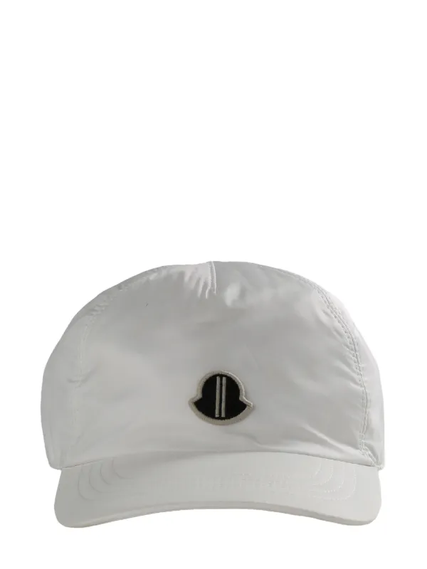 Moncler Rick Owens logo applique Cap White FARFETCH HK