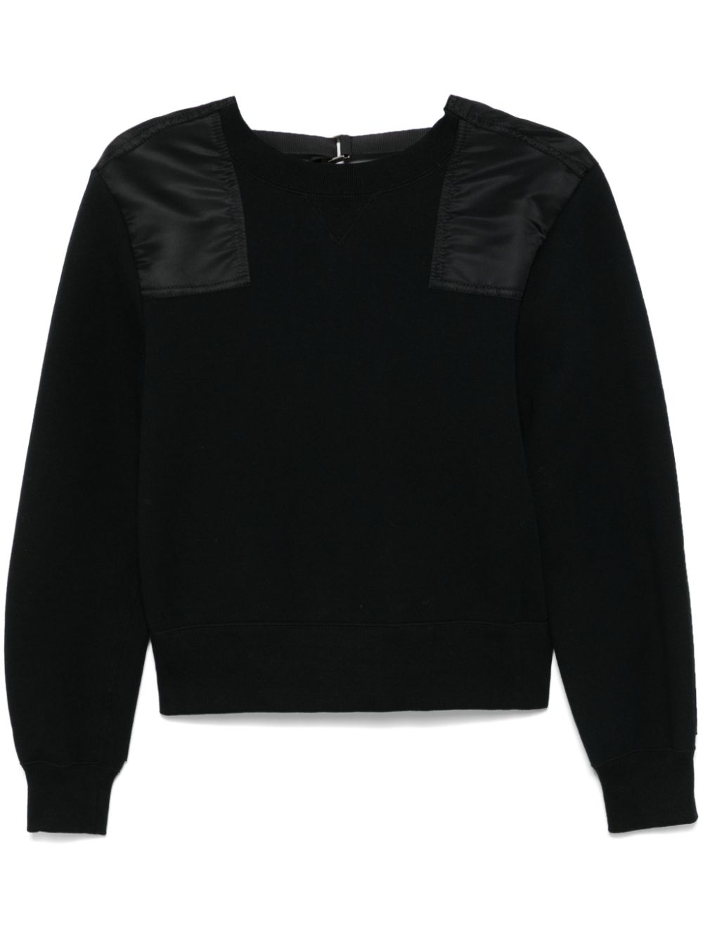 sacai panelled sweatshirt - Black