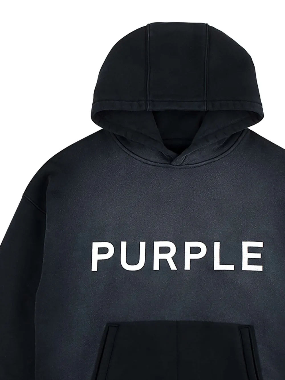 Purple Brand Wordmark hoodie - Zwart