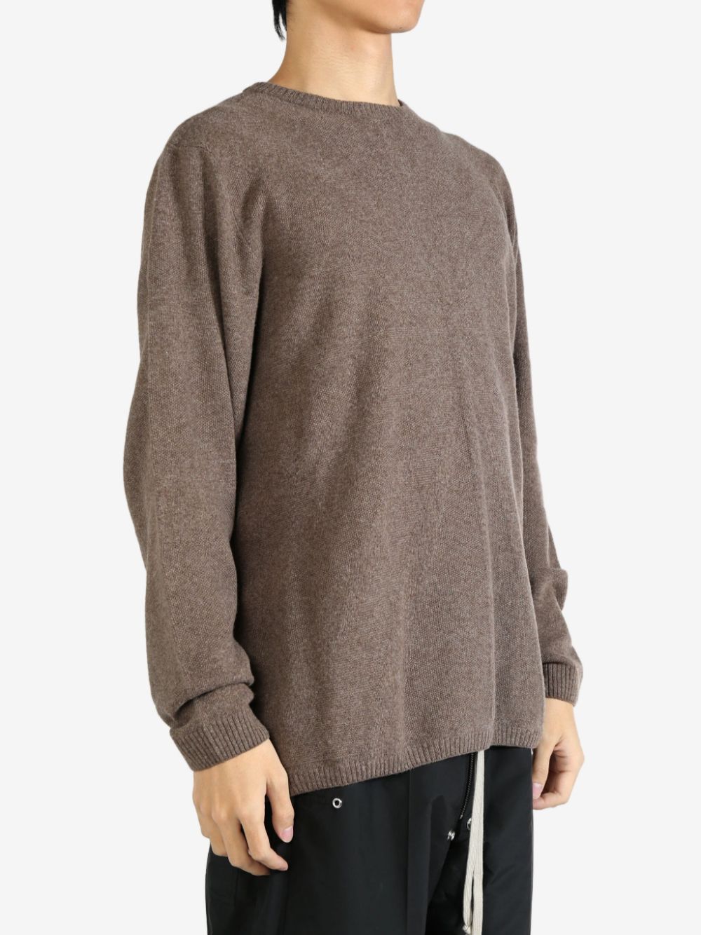 Moncler + Rick Owens ribbed-knit sweater - Bruin