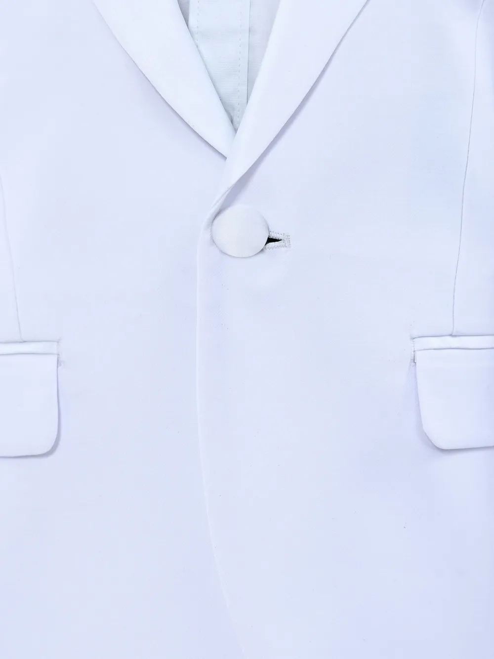 Moustache Peak-lapels Suit In White