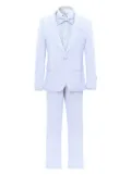 Moustache single-breasted suit - White