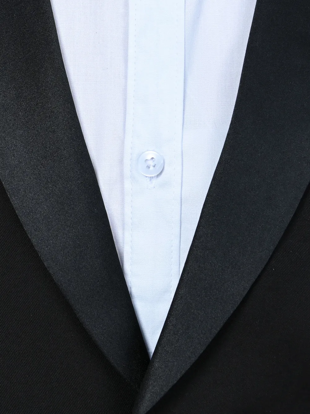 Moustache Shawl-lapels Suit In 黑色