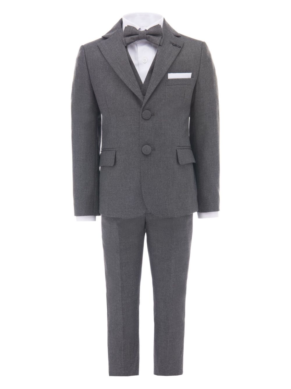 Moustache peak-lapels three-piece suit - Grey