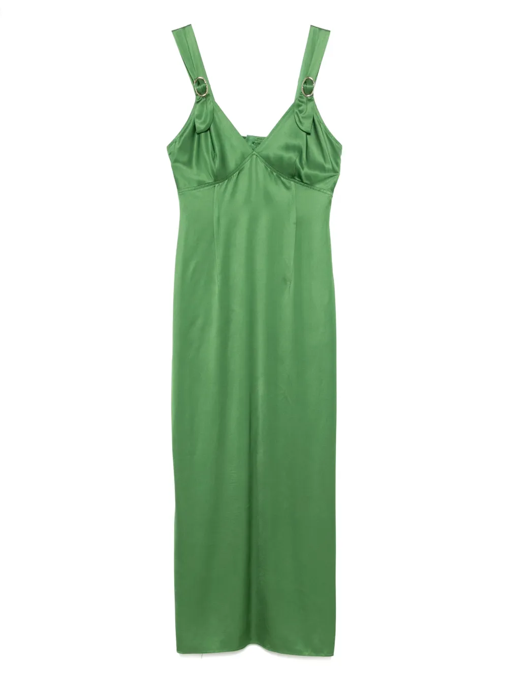 SANDRO satin midi dress | Green | Image 1
