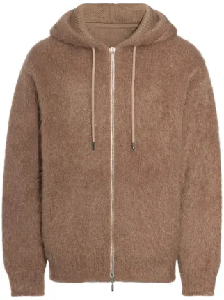Jacquemus The Nuvola Zipped Cardigan | Brown | FARFETCH