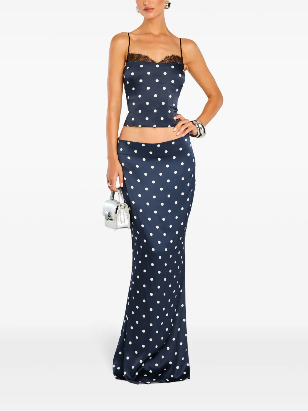 Retrofete Darla rok - Blauw