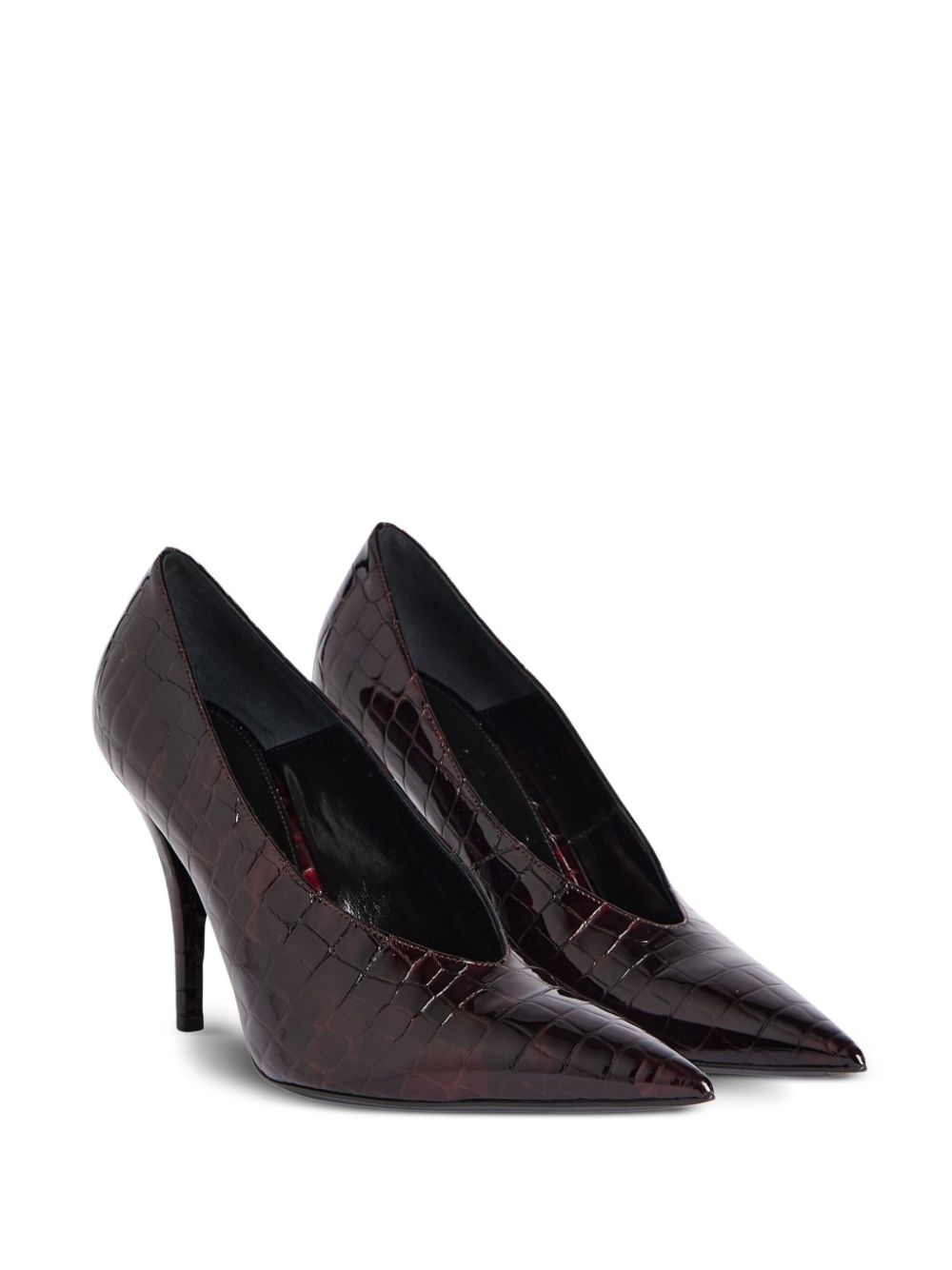 Retrofete 75 mm Maureen pumps - Rood