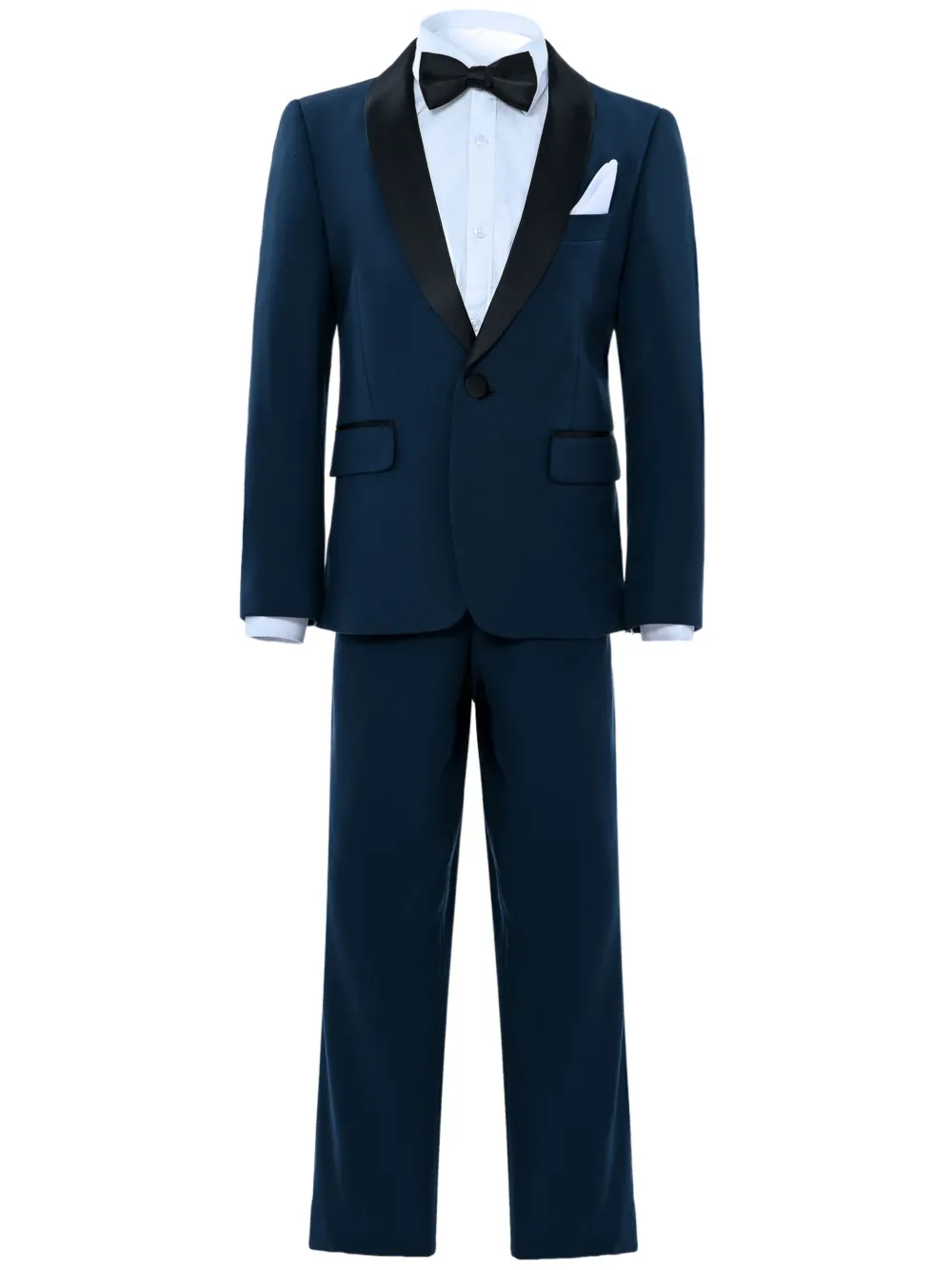 Moustache Shawl-lapels Suit In 蓝色