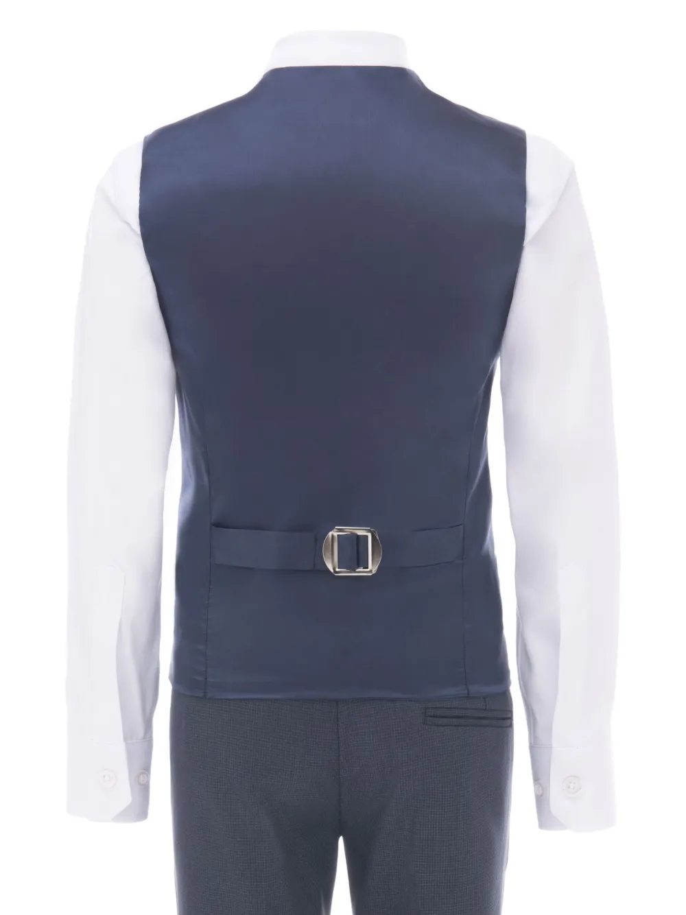 Moustache Driedelig pak met puntige revers Grijs