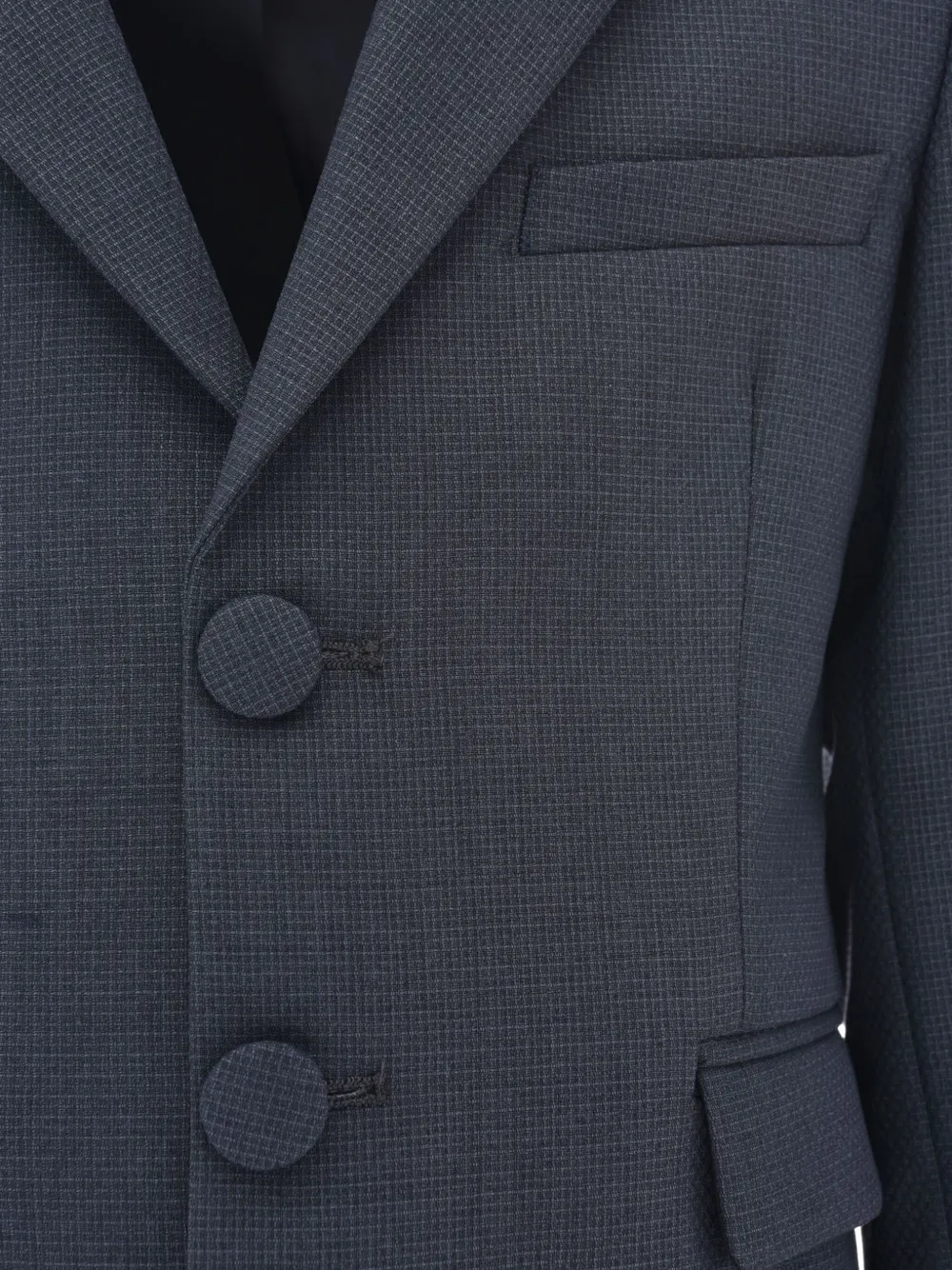 Moustache Driedelig pak met puntige revers Grijs