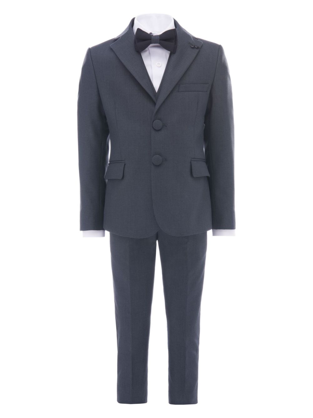 Moustache peak-lapels three-piece suit - Grey